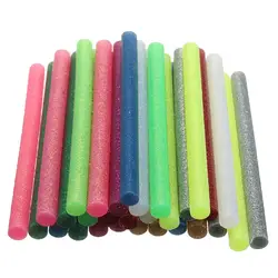 Kicute 30 шт. нескольких цветов блеск пластиковые термоклей Стик для пластиковые художественных промыслов СВАДЕБНЫЙ карты ремесленных