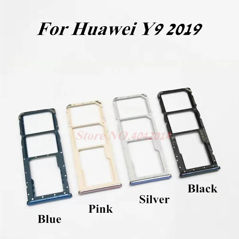 10 шт./лот оригинальный лоток для Sim карт гибкий кабель Huawei Y9 2019 Sim/SD кардридер