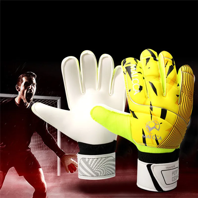 Профессиональный вратарь детские перчатки защита пальцев уплотненный латекс футбол футбольные инструменты Перчатки вратарские перчатки Size8.9