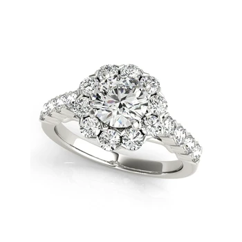 

LESF Luxury Solid 925 Sterling Silver Bridal Wedding Ring Set Anniversary Vintage Style 1 Carat SONA Diamant Engagement Ring