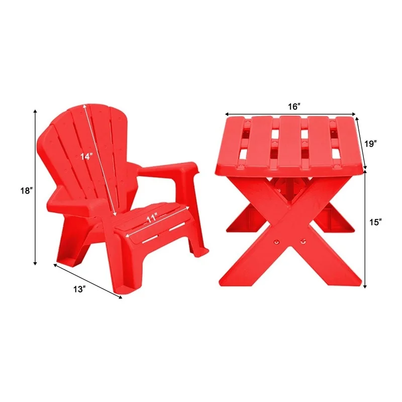 3-Piece Plastic Children Play Table Chair Set Durable Construction PP Furniture Set Simple Assembly Required OP3232 3-Piece Plastic Children Play Table Chair Set Durable Construction PP Furniture Set Simple Assembly Required OP3232