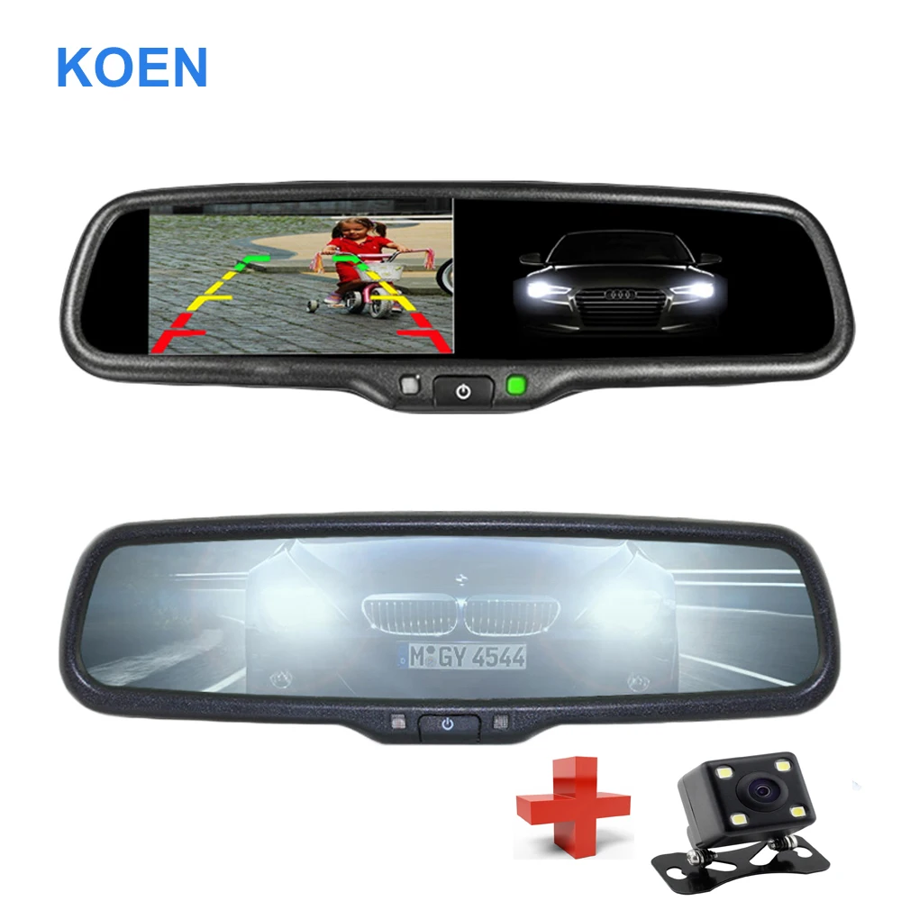

4.3 TFT LCD Electronic Auto Dimming Rear View Mirror Car Rear View Rearview Mirror Monitor 1000CD/M2 monitor Special Bracket