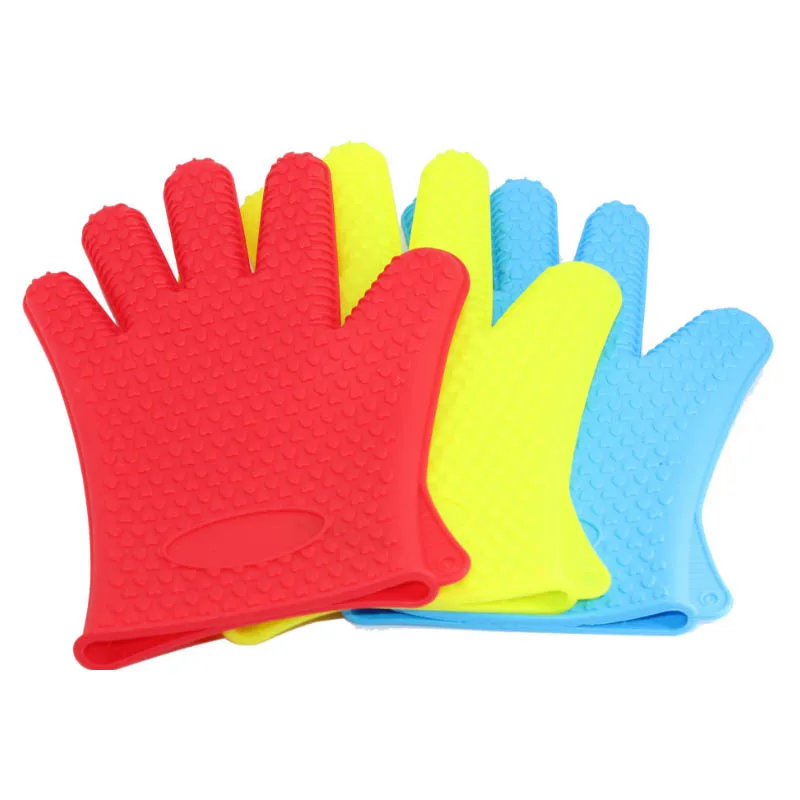 1 Pair Multifunctional Silicone Gloves Washing Cleaning Glove Garden