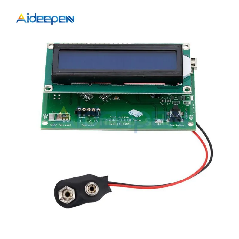 TS-M8N ЖК-транзистор дисплея тестер Диод Триод Емкость резистор ESR метр MOSFET NPN/PNP 9 В 40mA