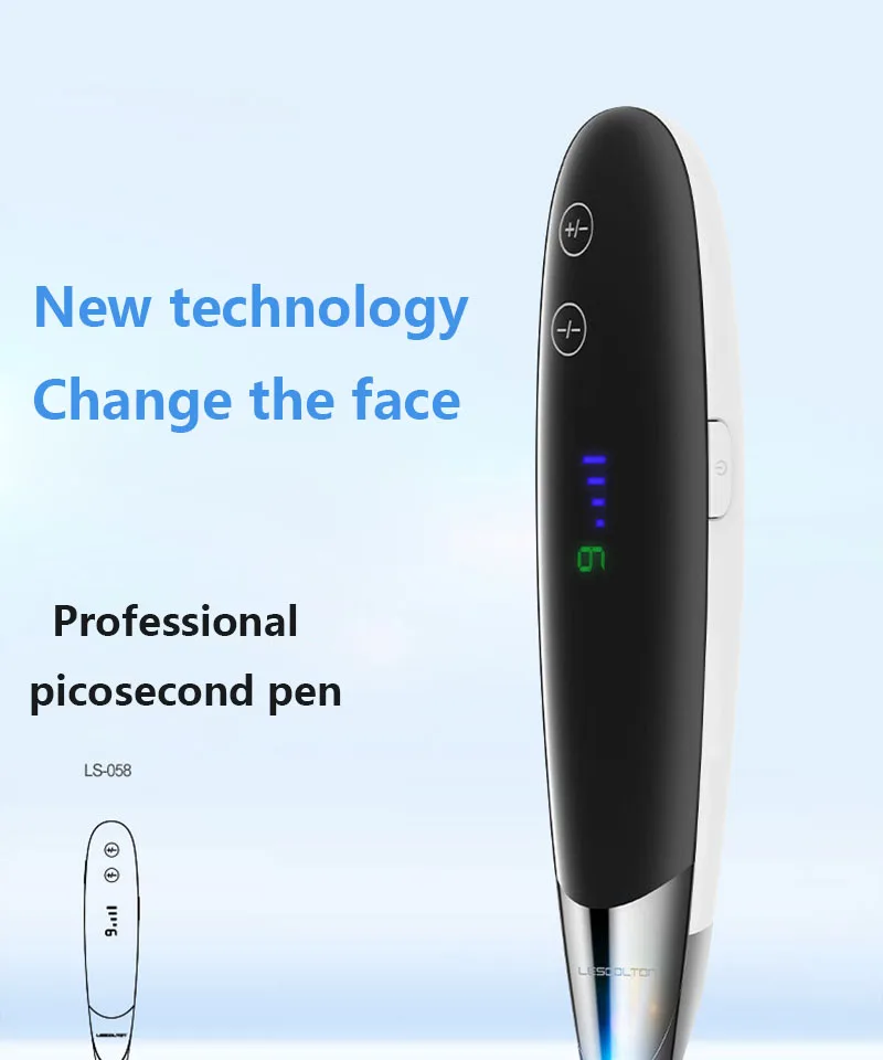Remoção da Tatuagem Nível Laser Picosegundo Caneta Sarda Mole Ponto Escuro Sobrancelha Pigmento Acne Tratamento Máquina Beleza Cuidados 9 8 9 nível laser picosegundo caneta sarda remoção