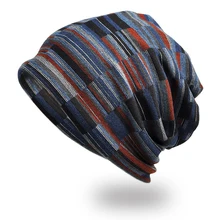 Шарф шляпа с осенние и зимние обувь для мужчин и женщин мелкую полоску корейская мода голова шляпа 0234