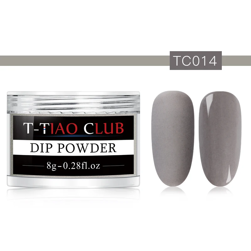 T-TIAO CLUB Dipping Nail Powders Gradient French Nail Natural Color Holographic Glitter Without Lamp Cure Nail Art Decorations - Цвет: AAS03808