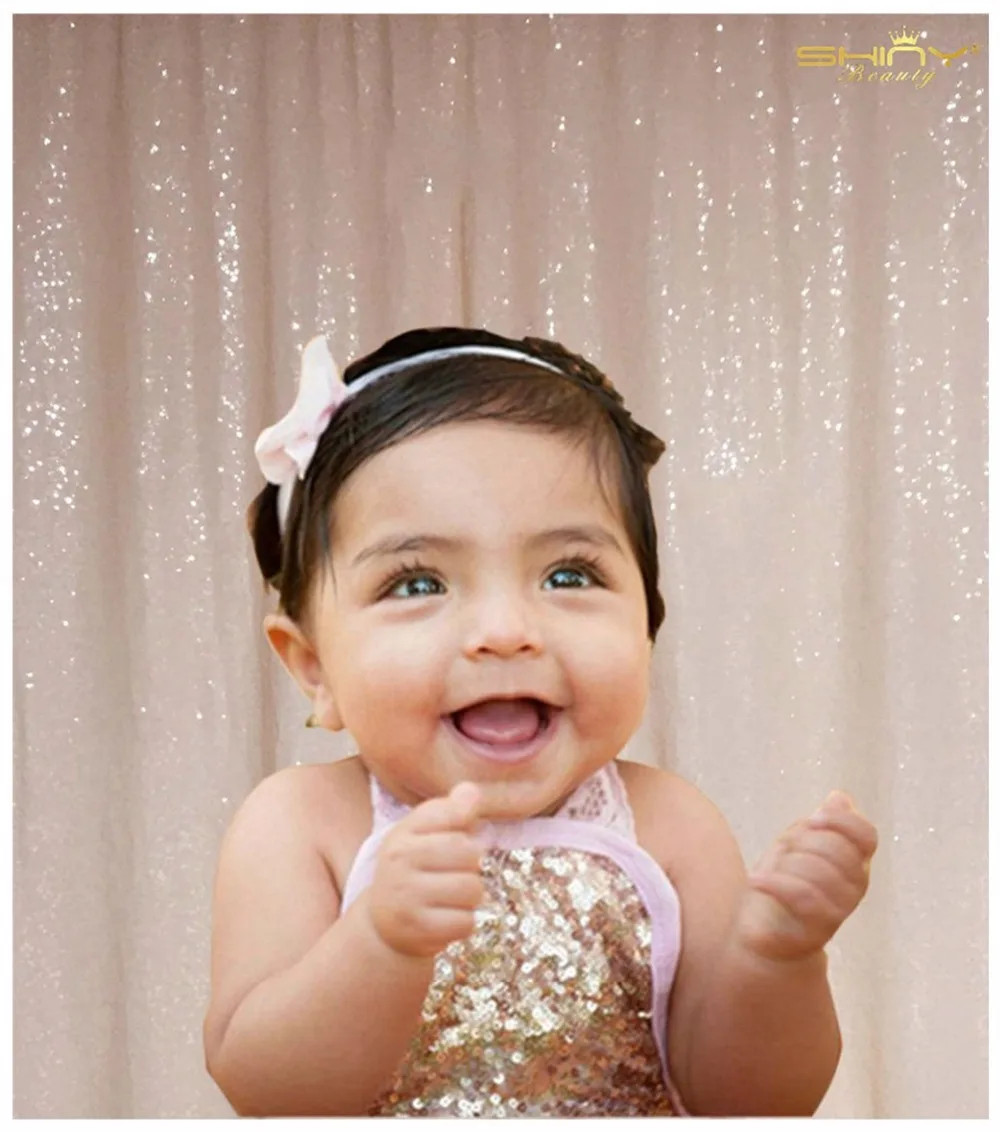 ShinyBeauty 5FTX7FT шампанского блесток фон Свадебный Photo Booth фотография церемония