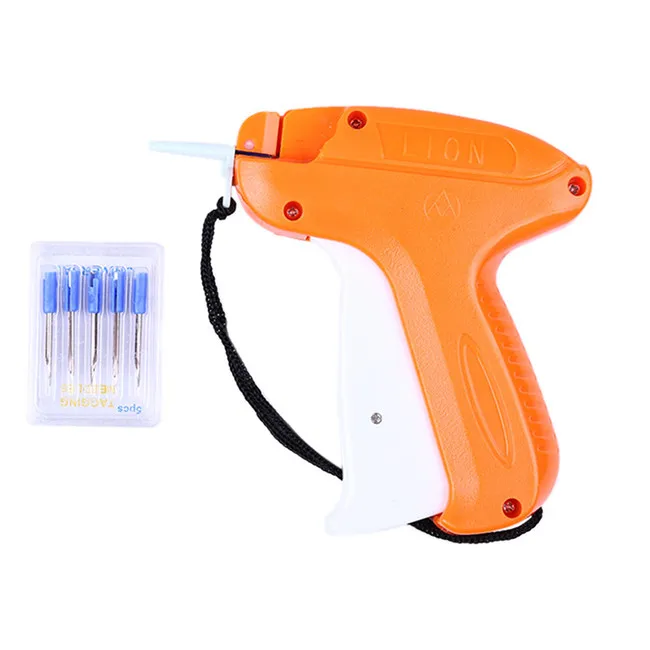 Метка пистолет для одежды Цена Этикетка бирка в виде одежды пистолет 1000 Барб+ 5 игл - Цвет: orange