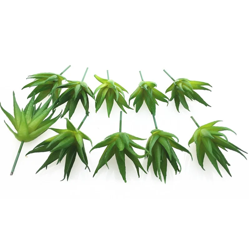120 шт. Gasteria Excelsa Alce искусственное суккулентное растение пластиковые цветочные украшения зеленый Растительный фон - Цвет: 120pcs