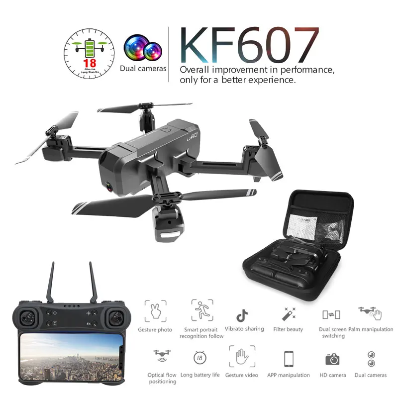 Новейший Квадрокоптер 607 с Wi Fi FPV 4 K/1080 P HD двойная камера оптический поток селфи
