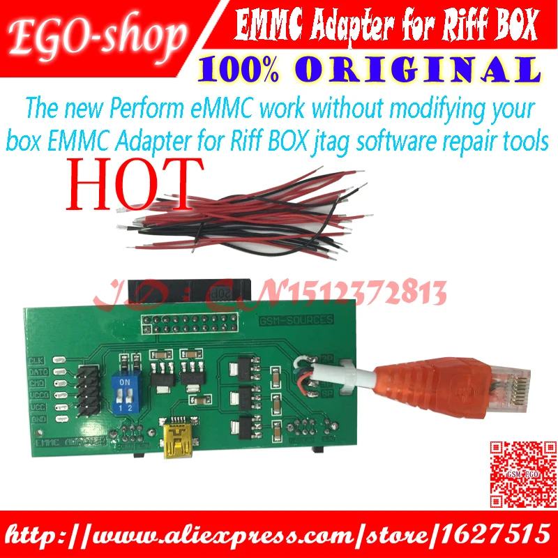 

gsmjustoncct The new Perform eMMC work without modifying your box EMMC Adapter for Riff BOX jtag software repair tools