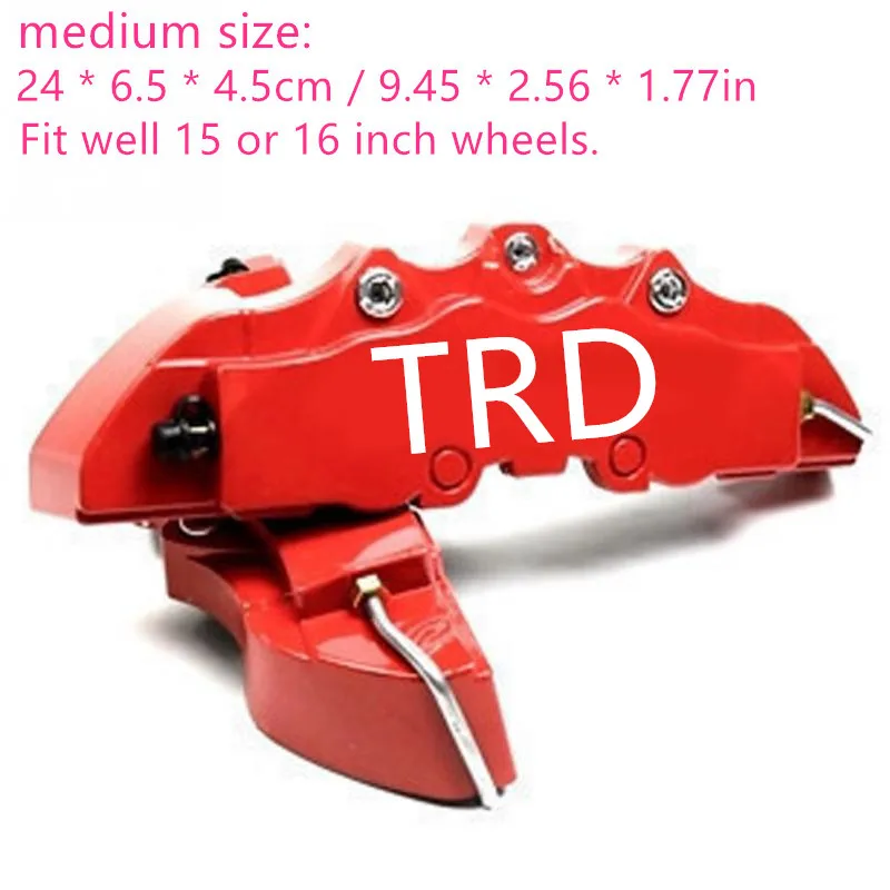 T R D Red Medium 2 шт./лот ABS модифицированный тормозной суппорт Крышка для abalone Передние Задние плоскогубцы для снятия и установки тормоза суппорт крышка украшения крышка - Цвет: T R D Red Medium