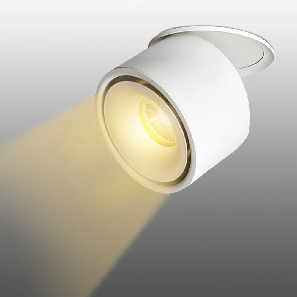 [DBF]90 Degree Foldable LED Recessed Downlight 3W 5W 7W 10W 12W 15W Clothing Store Pic Background Ceiling Spot Light AC85-265V