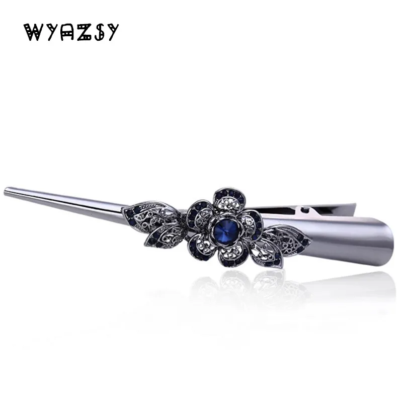 

Retro High Quality Ladies Hair Accessories Flowers Crystal Tiara Beauties Delicate Bow Clip Bang Hairpins Hot Sale Free Shipping