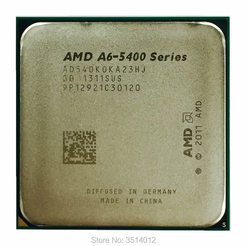 Двухъядерный процессор AMD с разъемом FM2 частотой вращения 5400 A6 5400B K 3 6 ГГц AD540KOKA23HJ |