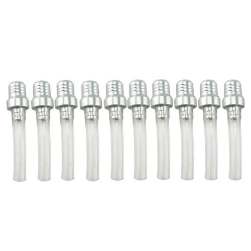 silver white pipe TDPRO 10 шт. 6 цветов мотоцикл Quad ATV Dirt Bike Pit Универсальный Газовый Бензобак топливный колпачок вентиляционный вентиль шланг Труба - Цвет: silver white pipe
