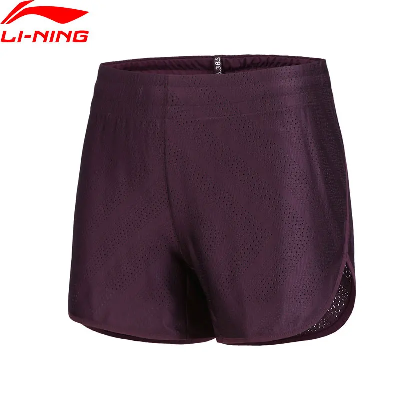 Женские шорты для бега Li Ning 68% полиэстер 32% спандекс удобные дышащие спортивные