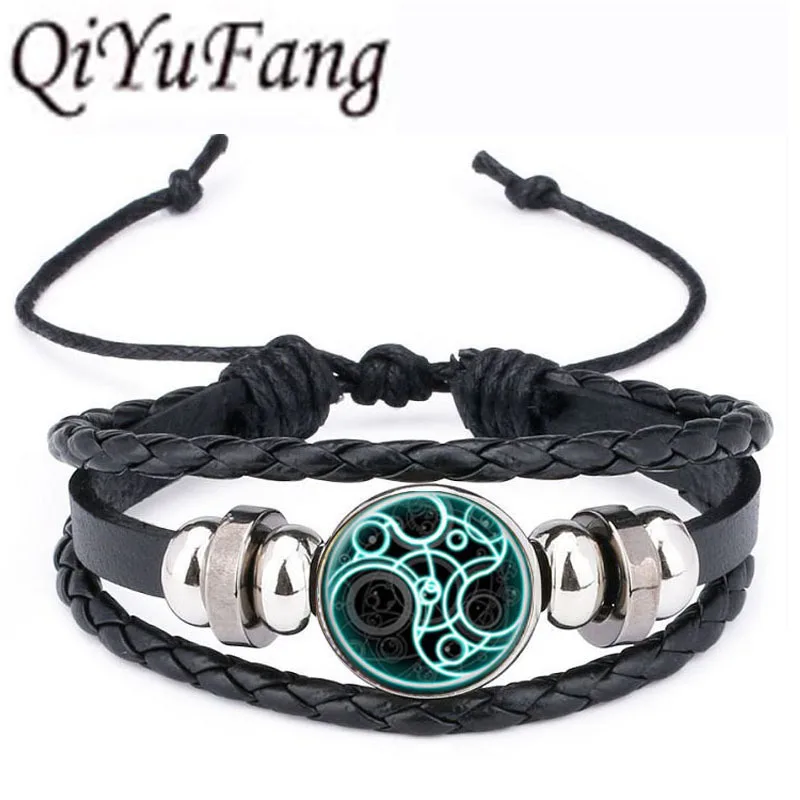 QiYuFang Uk Darma dr. doctor who кожаный браслет мы все злимся ювелирные изделия черные