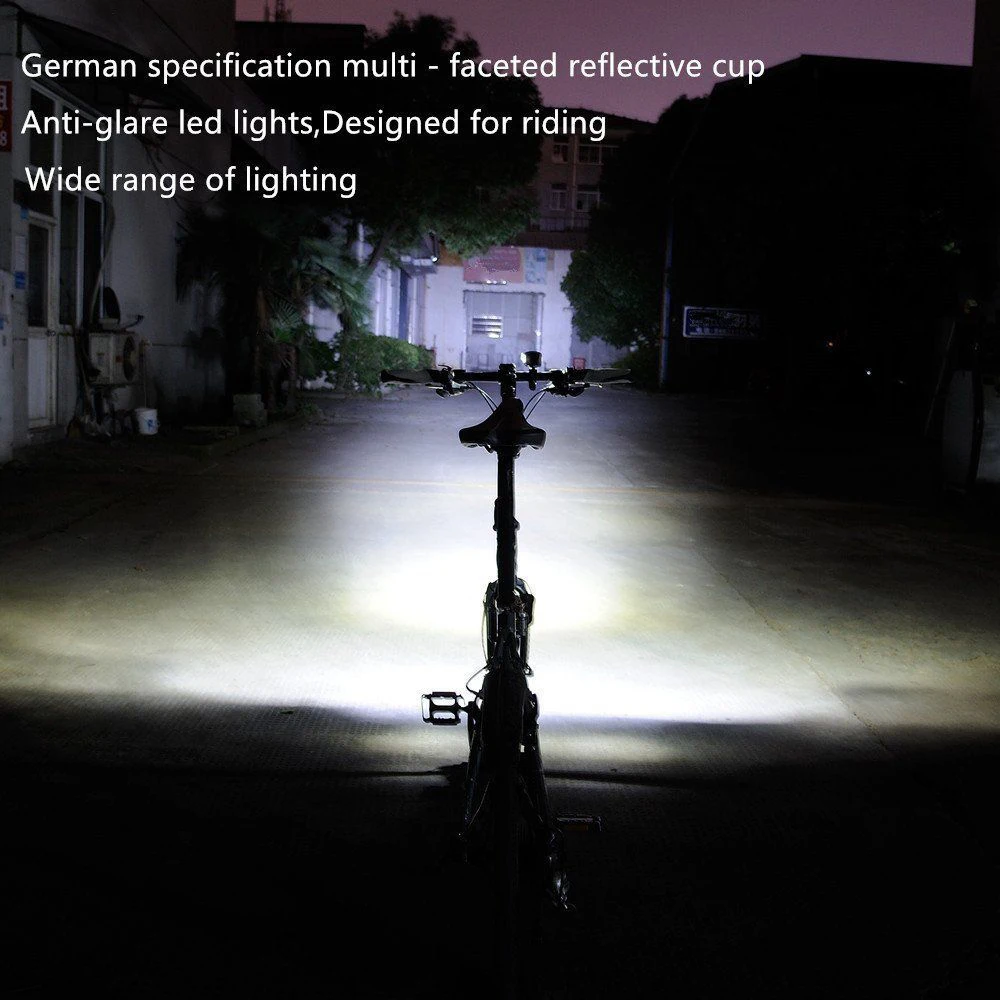 Excellent LEADBIKE USB Rechargeable LED Bicycle Headlight Anti-glare Flashlight Torch Handlebar Bike Light Battte Cycling Accessories 7