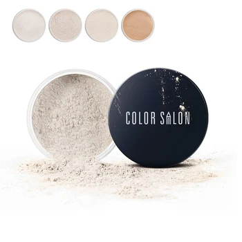 

Color Salon Brand Shimmer Matte Loose Setting Powder Oil Free Mineral Translucent Face Powder Palette Silky Skin Finish Powder