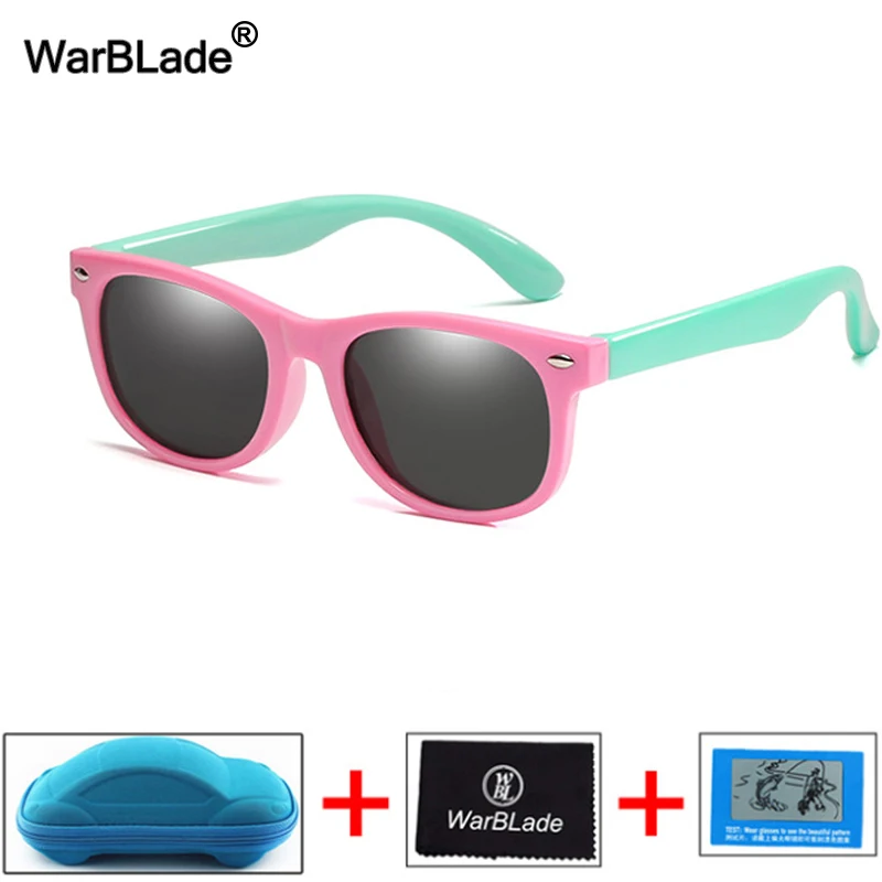 Kids Polarized Sunglasses Children Boys Girl Sun Glasses Silicone Safety Glasses UV400 Eyewear Baby Shades With Boxes
