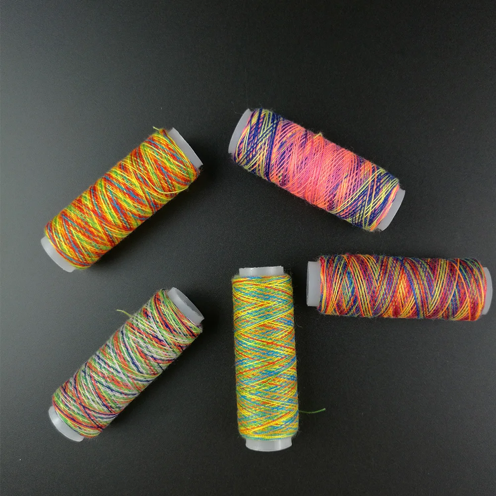 

5Pcs Rainbow Color Sewing Thread Hand Quilting Embroidery Sewing Thread For Home DIY Sewing Accessories Supplies