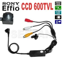 Mini Color Camera 1/3 Sony Ccd 600Tvl Mini Camera with Separated camera built-in Microphone and Support audio output