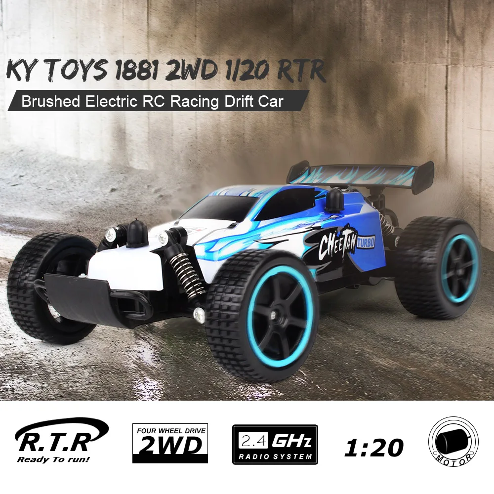 Новое поступление KY TOYS 1881 2 4 ГГц 2WD 1/20 колеса Электрический RTR RC Racing Drift