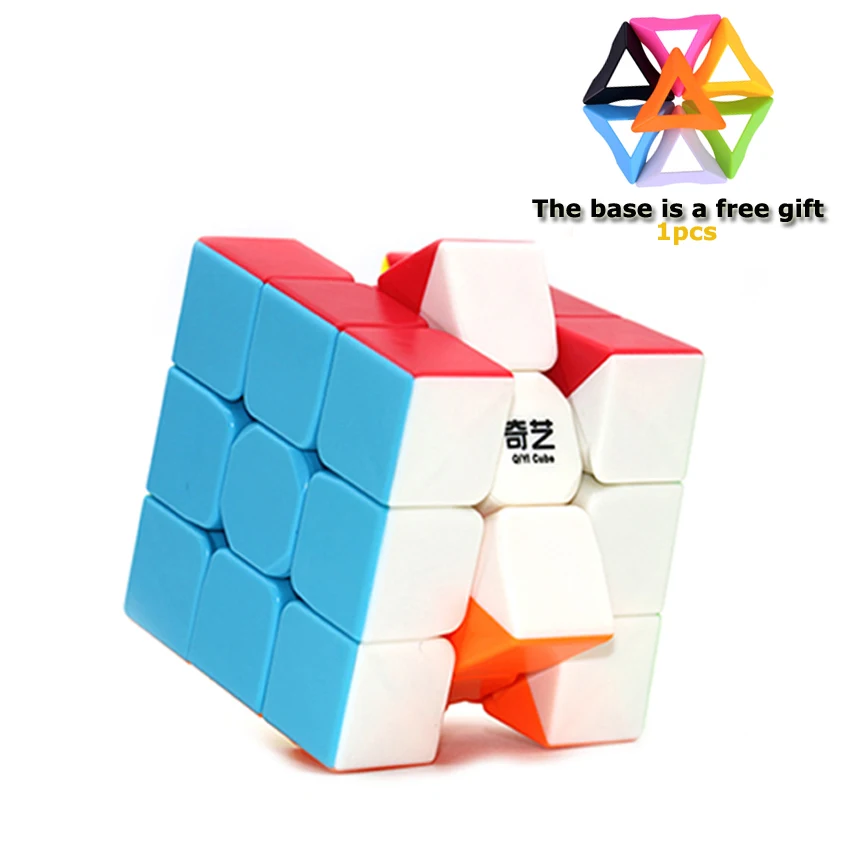 

Qiyi Magic Cube 3x3x3 Colorful Speed Cubo Stickerless Puzzle Toys For Children Adults Professional High Quality Gift Base