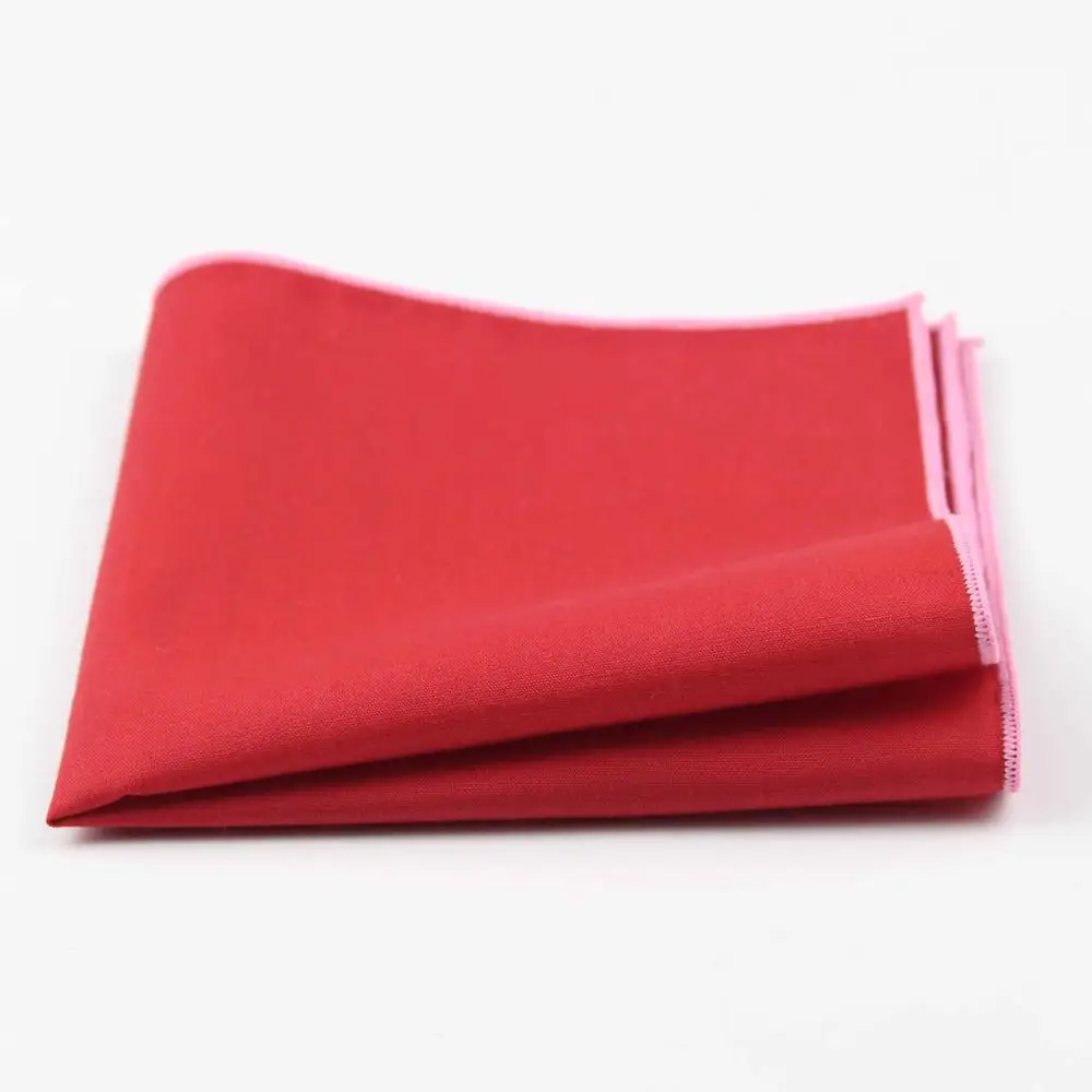 Мужской Хлопковый носовой платок в солнечном стиле, красный карман, квадратные носки для девочек, полотенце, повседневные 23*23 см - Цвет: 56