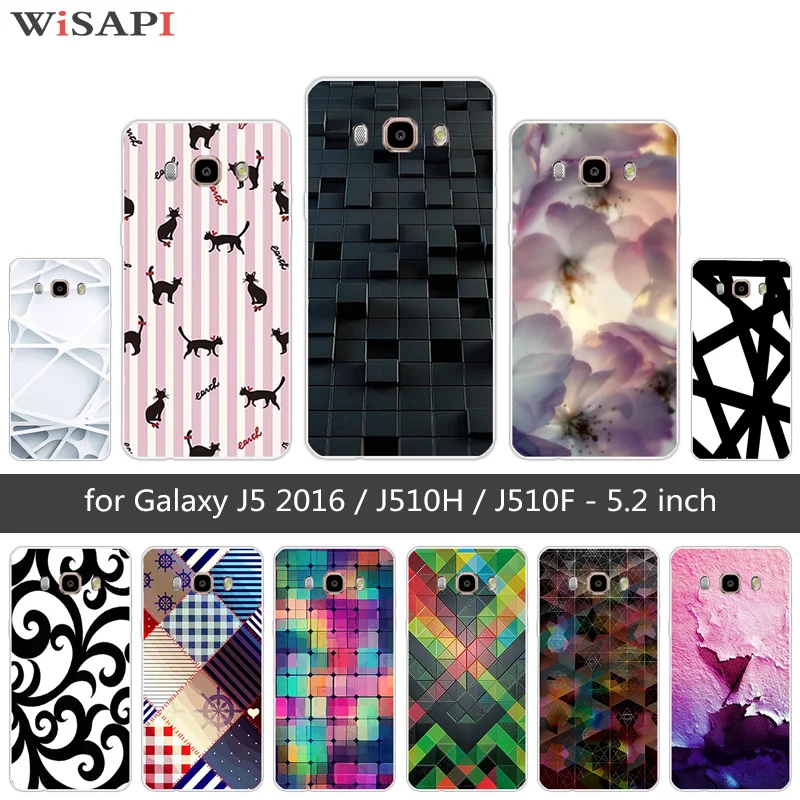 for Samsung J5 2016 Case Soft Silicone Cover Capa 5.2&quot For Galaxy J510 J5108 Bizarre Phone Cases Black Shell |