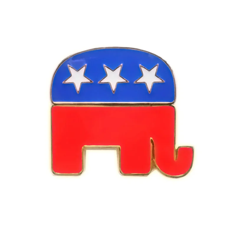 

28 mm Republican Elephant Pin badge,Animal pin,political accessories+epoxy +butterfly button back-Free ship (300 pcs/lot)