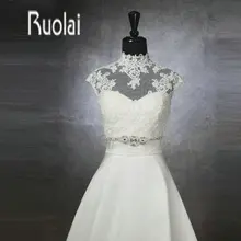 Быстрая с аппликацией на высоком вороте Тюль Элегантный свадебный обертывание Свадебная обертка(7010