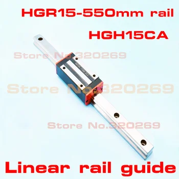 

CNC parts 1pc 15mm carriages HGH15CA HGW15CA linear block with 1pc HGR15 - 550mm linear guide rail