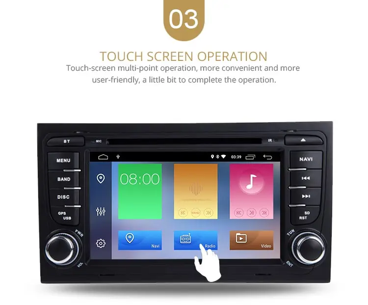Flash Deal LJDA 2 Din Android 9.0 Car Radio For Audi A4 S4 RS4 2GB RAM Car Multimedia Headunit Stereo Auto Audio GPS DVD VIDEO IPS Screen 5