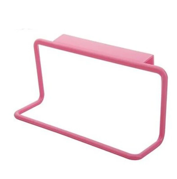 CTREE 1 шт., Одноместный/двухполюсный держатель для полотенец для ванной комнаты, кухонный шкаф для хранения мусора, домашний ежедневный шкаф C691 - Цвет: C691  pink