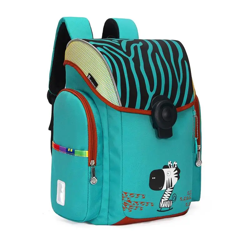

High Quality Brand design kids school bag Cartoon dinosaur unicorn zebra Backpack Boy and girl waterproof Orthopedics School Bag