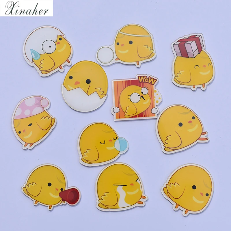 

XINAHER 1 PC Lovely Cartoon Icons on The Pin Kawaii Icon Badge Badges on Backpack Badges for Clothing Acrylic Badges