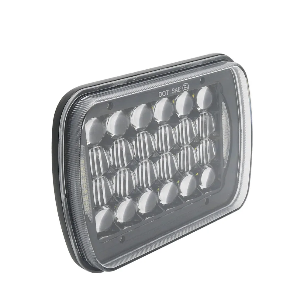Car 7x6 5x7 Inch Projector Sealed Beam Head Light 5D LED Headlight With DRL Angle Eyes for Jeep Cherokee XJ Truck 4X4 Offroad (20)