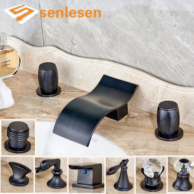 

Factory Promotion Oil Rubbed Bronze Bathroom Basin Faucet with Dual Handles