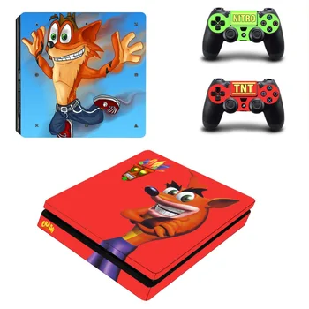 

Crash Bandicoot N Sane Trilogy PS4 Slim Skin Sticker For Sony PlayStation 4 Console and Controllers Decal PS4 Slim Sticker Vinyl