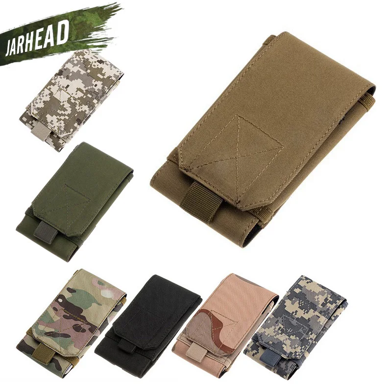 

Outdoor Tactical Sports Large Mobile Phone Case Bag MOLLE Backpack Accessories Camouflage Pockets