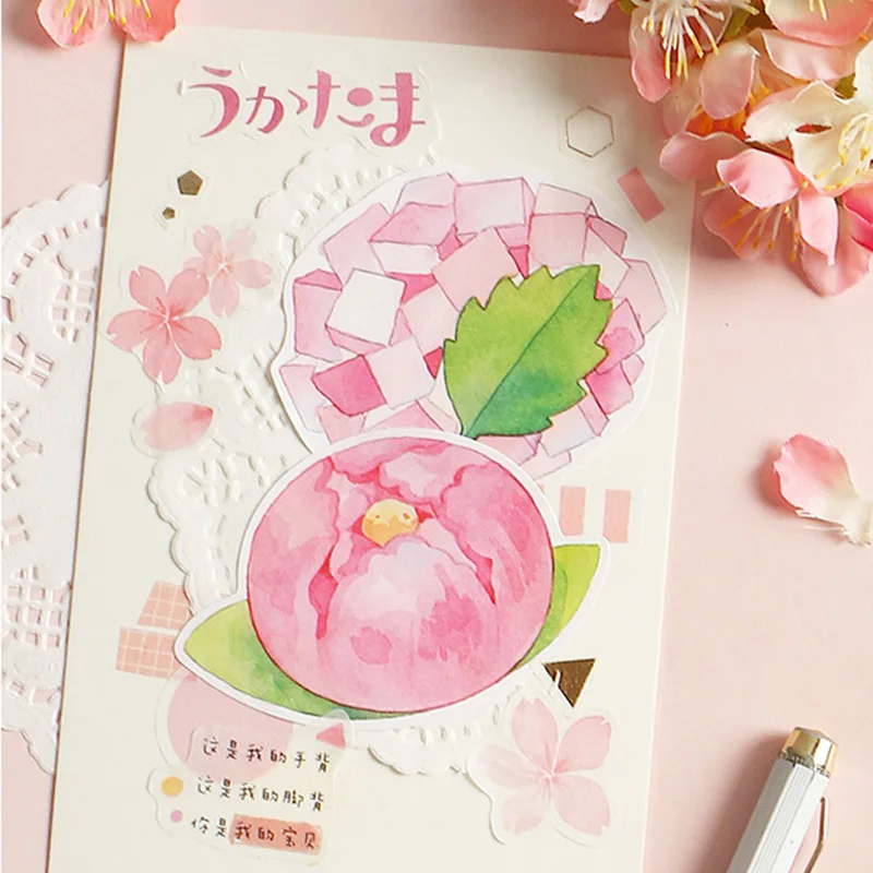 30 листов креативные блокноты Apple Kawaii персиковые животные Липкие заметки для