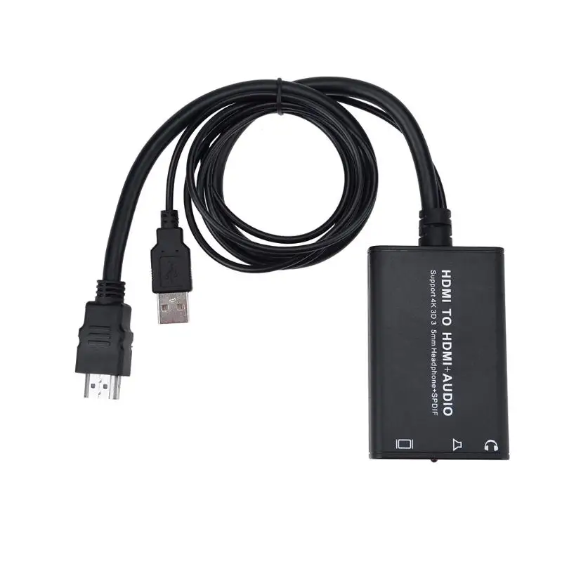 

Hdmi Audio Extractor HDMI to HDMI and Optical TOSLINK SPDIF + 3.5mm Stereo Audio Extractor Converter HDMI Audio Splitter Adapter