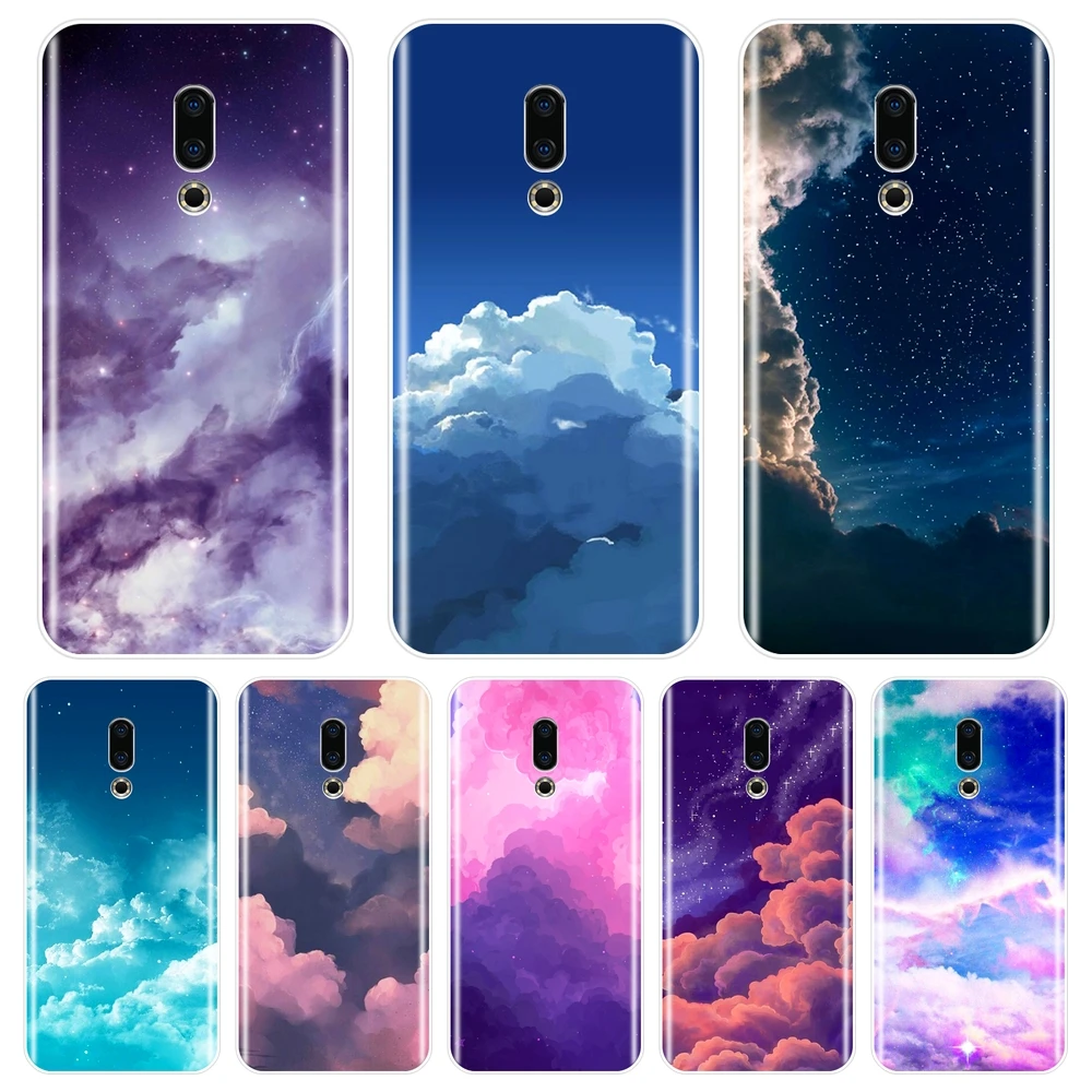 Задняя крышка для Meizu U10 U20 Pro 6 7 Plus Cloud Star Sky эстетический Мягкий силиконовый чехол