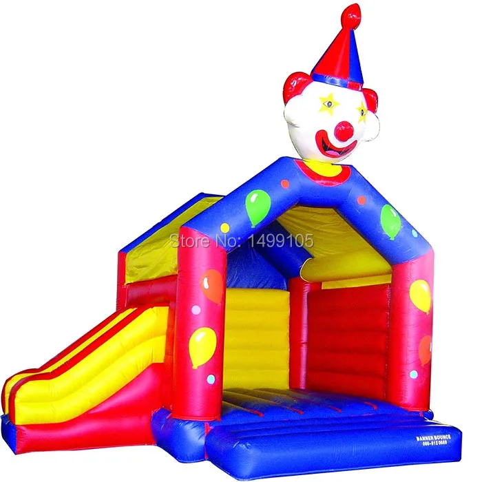Free shipping clown bouncy castles inflatables,jumping castle clown