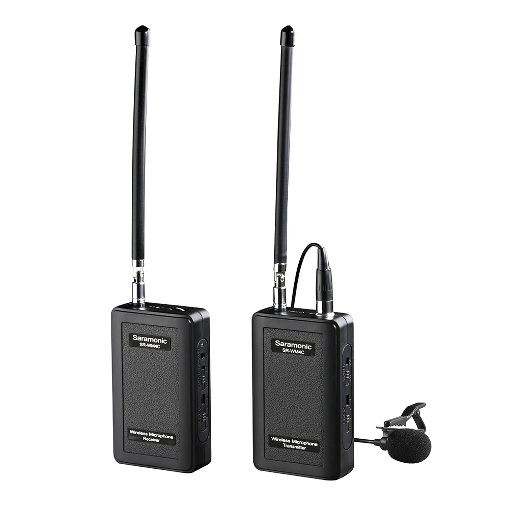 Saramonic SR-WM4C VHF Lavalier ميكروفون لاسلكي نظام لكانون نيكون سوني كاميرات DSLR باناسونيك كاميرا المخرج