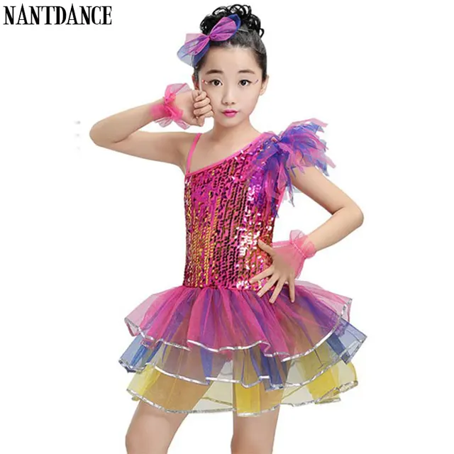 Girls Ballet Dress For Children Girl Dance Clothing Kids Sequins Ballet