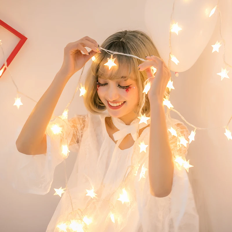 

Star String Lights LED Twinkle Lights Indoor Outdoor Fairy Lights Wedding Festival Light for Bedroom Curtain Tents Decoration